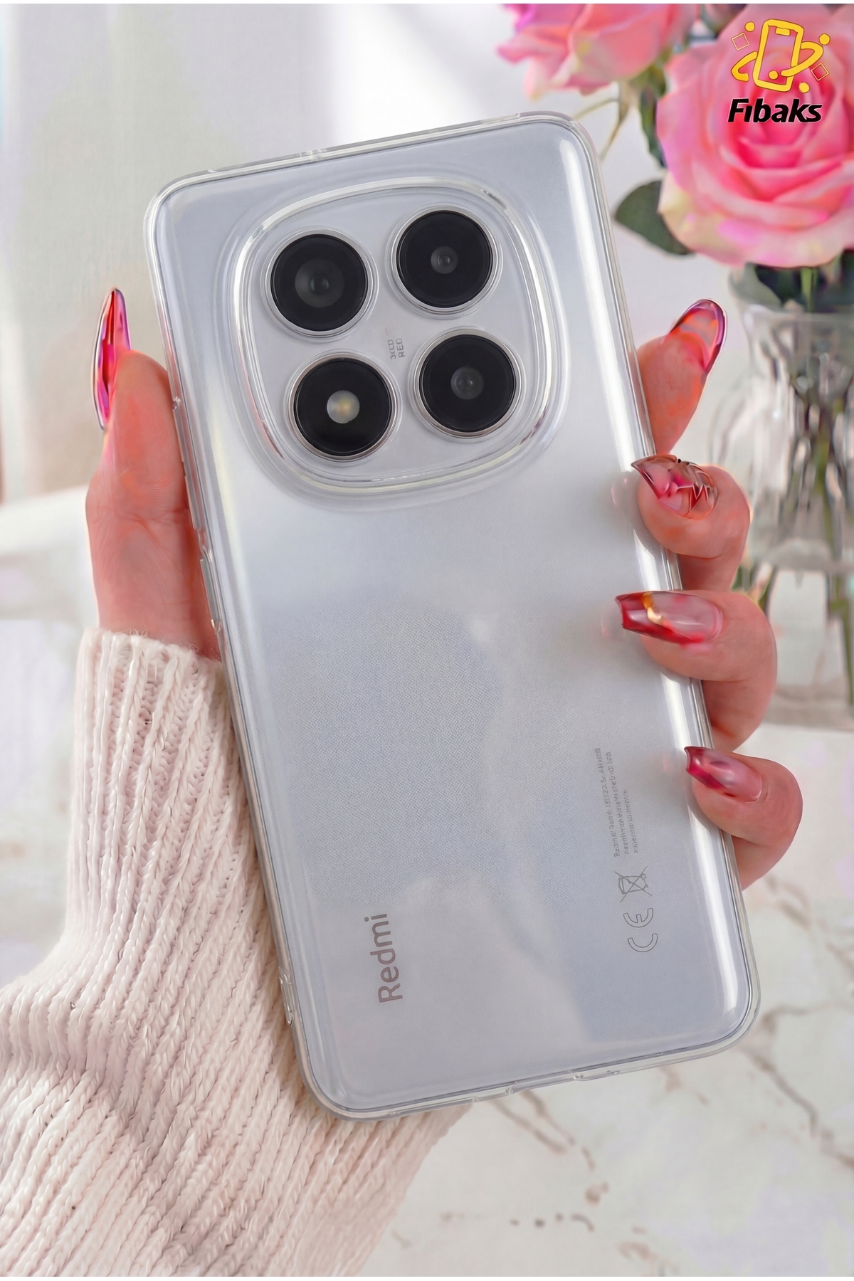 Redmi Note 14 Pro 4G/5G Case Camera Shielded Transparent Ultra Thin Flexible Colorless Silicone Cover