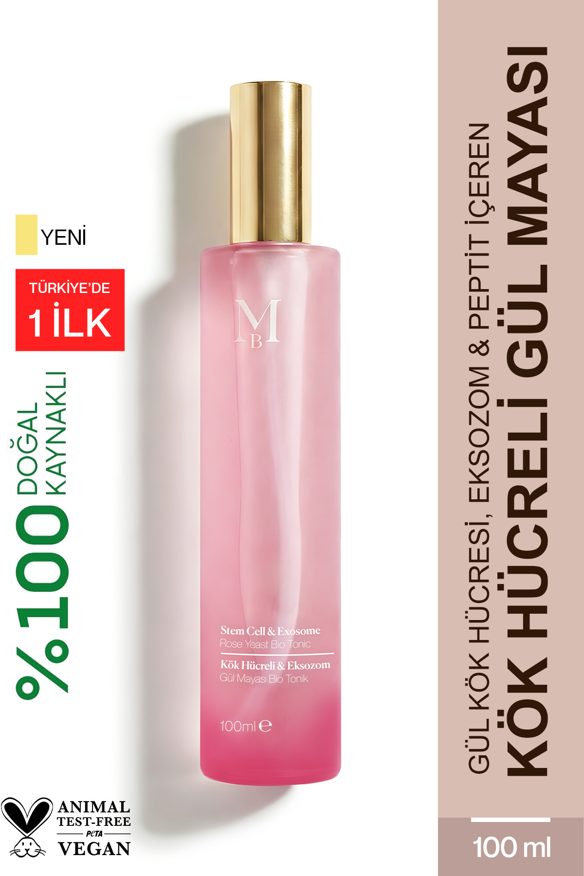 MİSBAHÇE Sıkılaştırıcı ve Leke Karşıtı Gül Kök Hücreli & Eksozom Gül Mayası B...