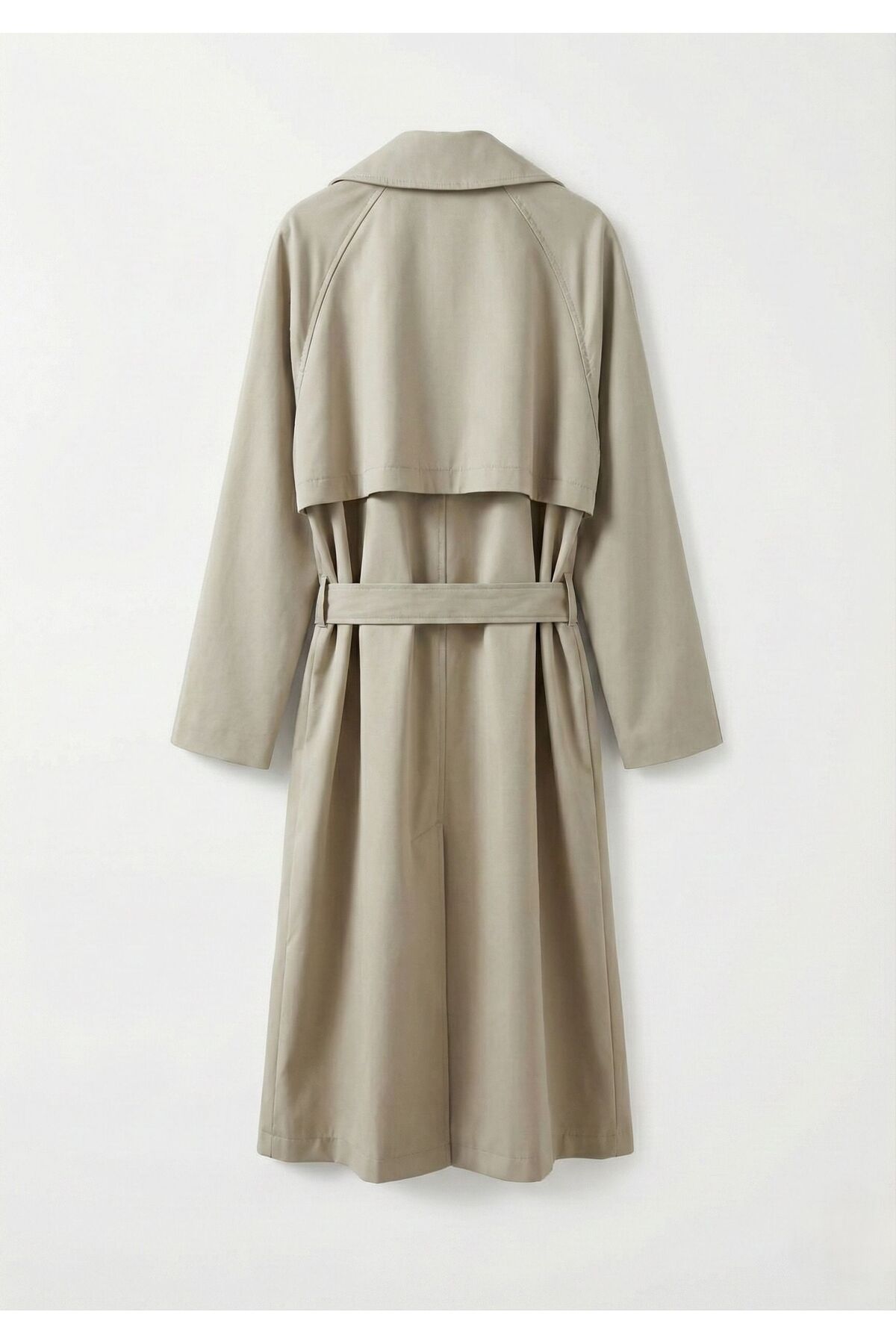 Ceylen Yeni Sezon Kuşaklı Oversize Trençkot görsel 3