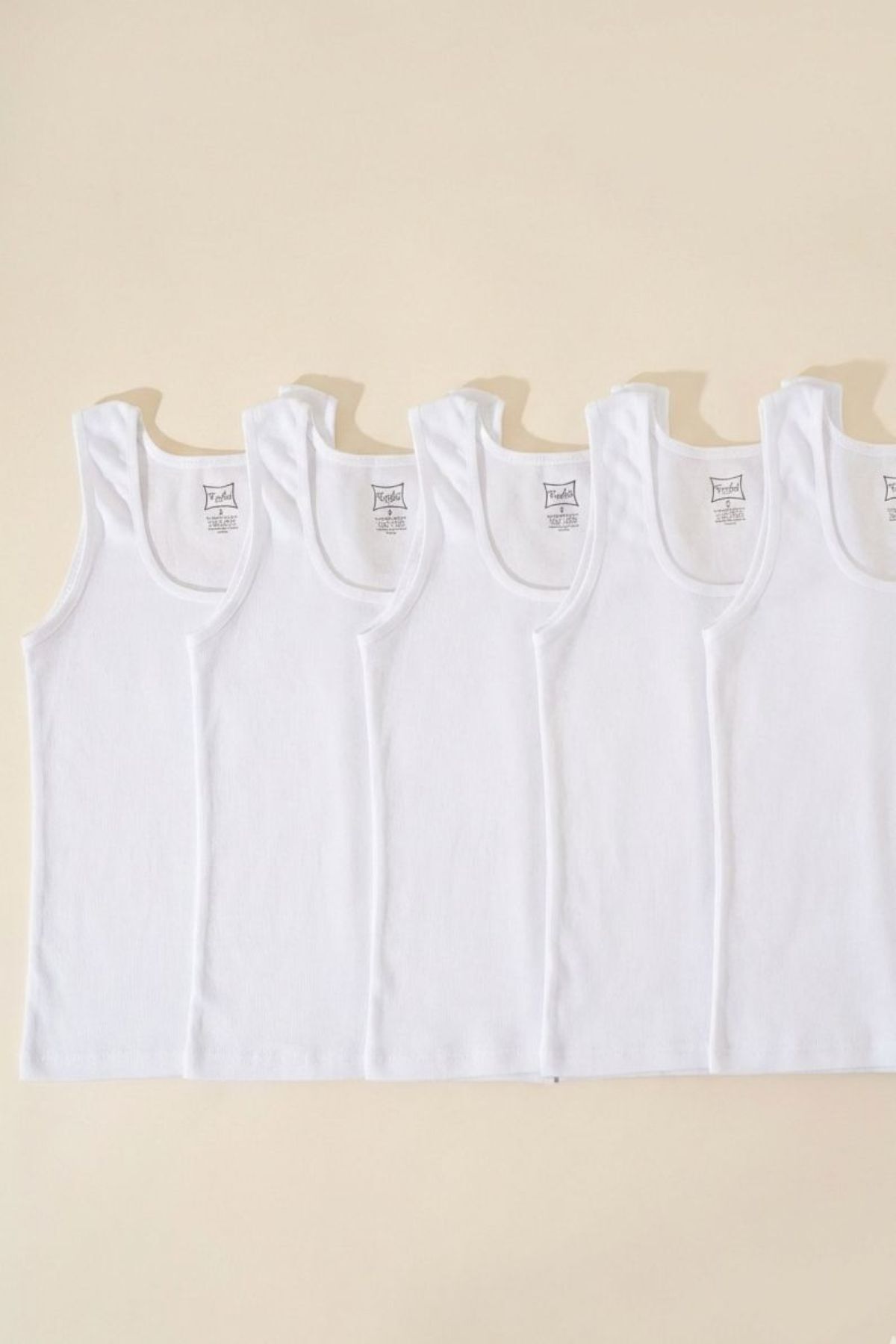 Tutku 5'li Paket %100 Pamuklu Erkek Bebek Beyaz Atlet Seti - Bebek İç Giyim fotoğrafı 2 (önizleme)