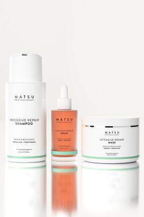MATSU Intensive Repair 3’lü Set | Şampuan + Maske + Onarıcı Serum