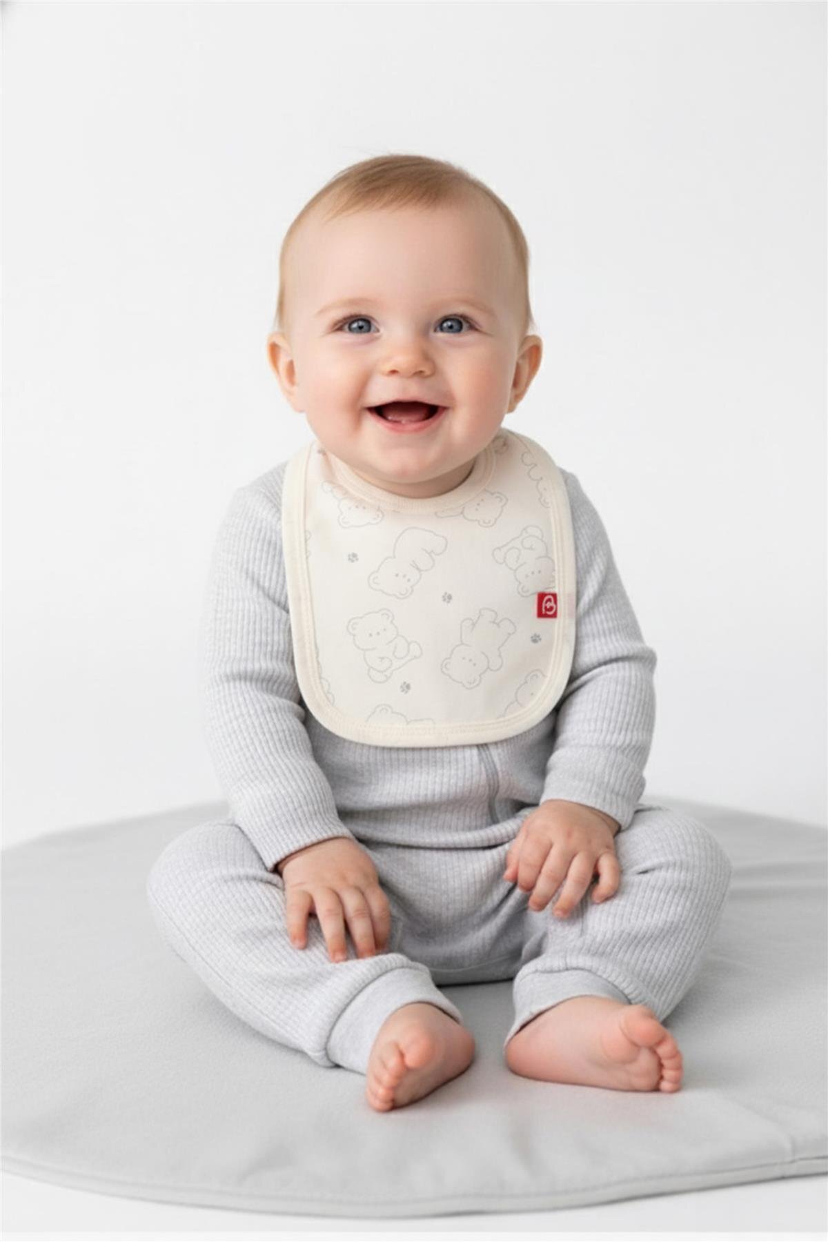 Bebetto SIVAMALI ÖNLÜK 3LÜ (CUTE BEAR) GRİ MELANJ fotoğrafı 7 (önizleme)