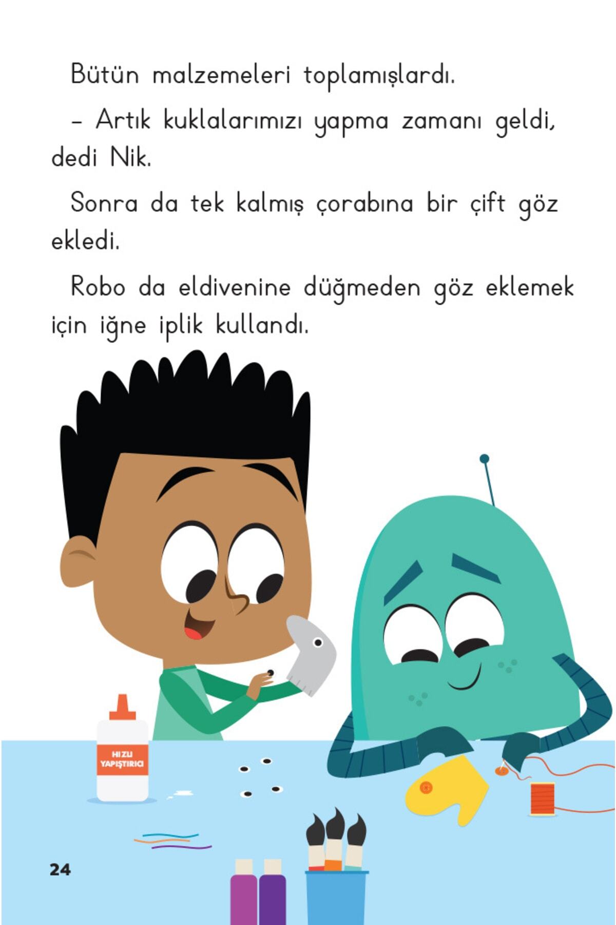 Dikkat Atölyesi Yayınları Saklı Nesnelerle Ilk Okuma Stem Hikayeleri Nik Ve Robo 5n1k 6'lı Set fotoğrafı 4 (önizleme)