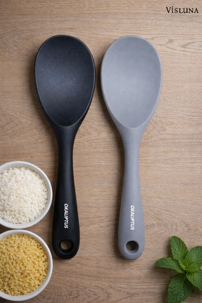 VİSLUNA ( 2 ADET ) Profesyonel Ultra Sert Uçlu Silikon Pilav Kaşığı – Yanmaz ...