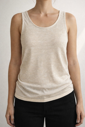 Gdm collection Sim Çizgili Şık Kolsuz Body