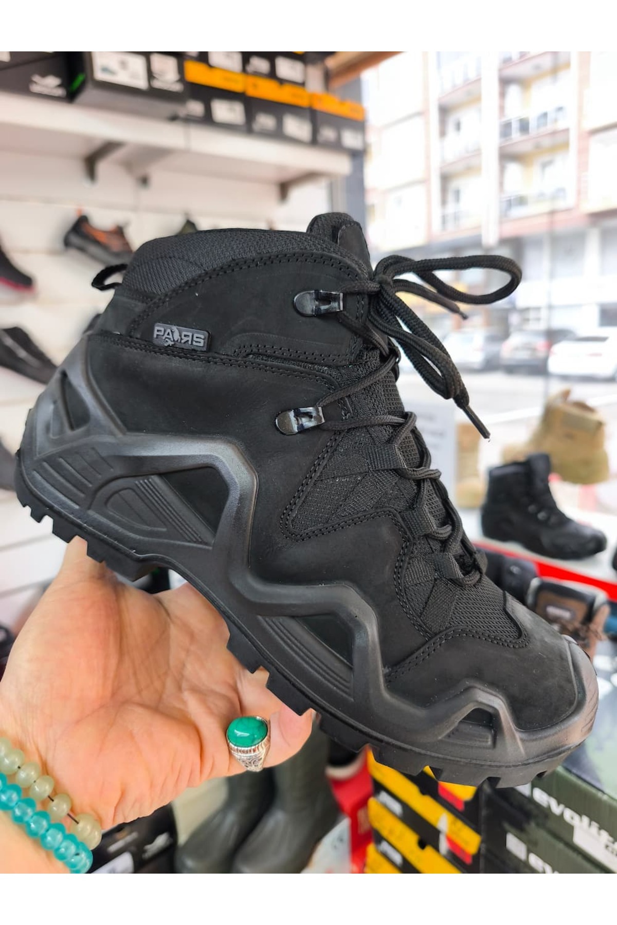 ARS Ayakkabı Tactikal Askeri Özel Harekat Kışlık Hakiki Deri Postal M1490 Trekkıng Sneakers 1492 bot Ayakkabı görsel 8