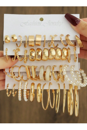 Ervalina Çoklu Karışık Küpeler (Karışık Gönderim)