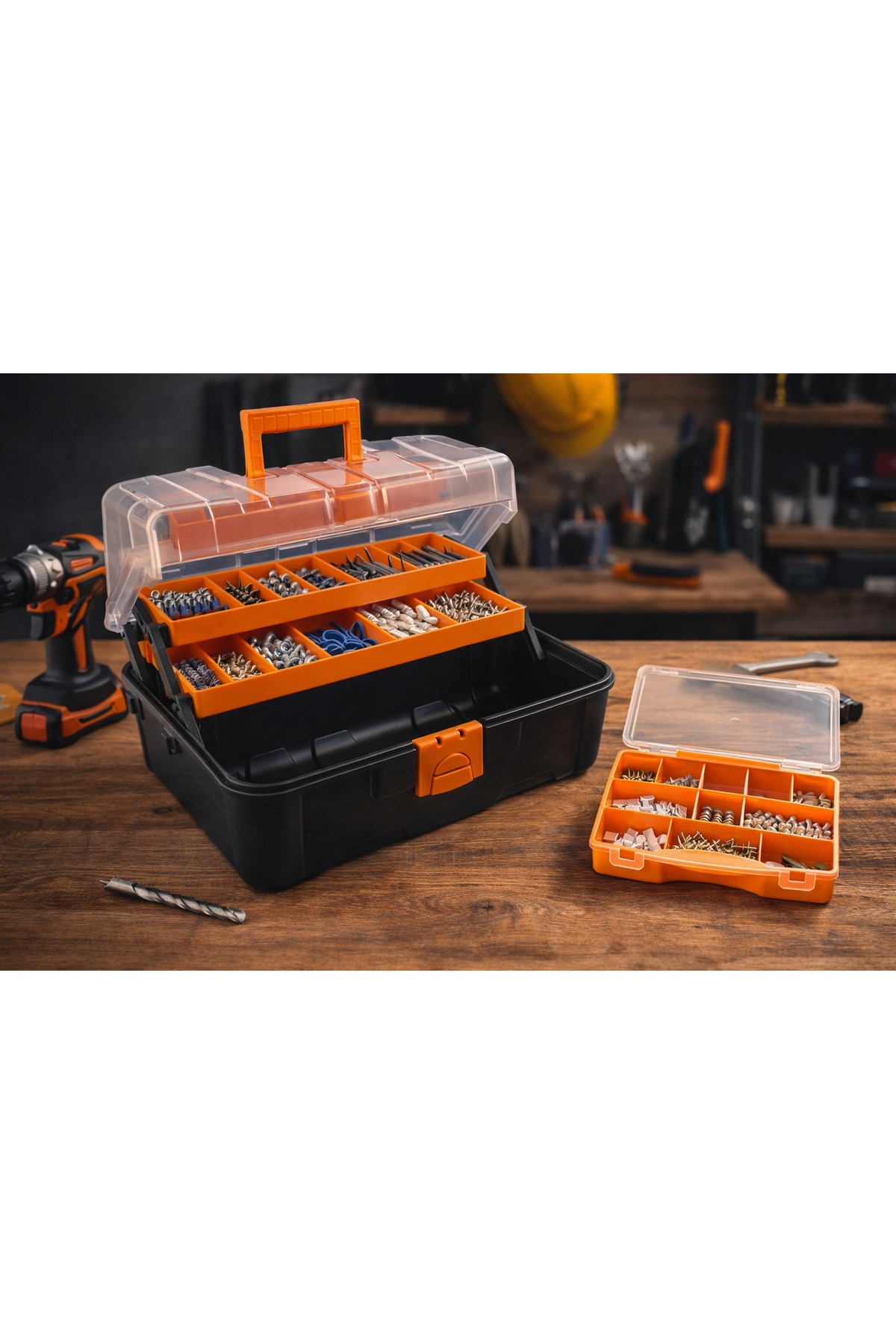 Toptancı Amca Balıkçı Çantası 2'li Organizer Set – 16” Raflı Takım