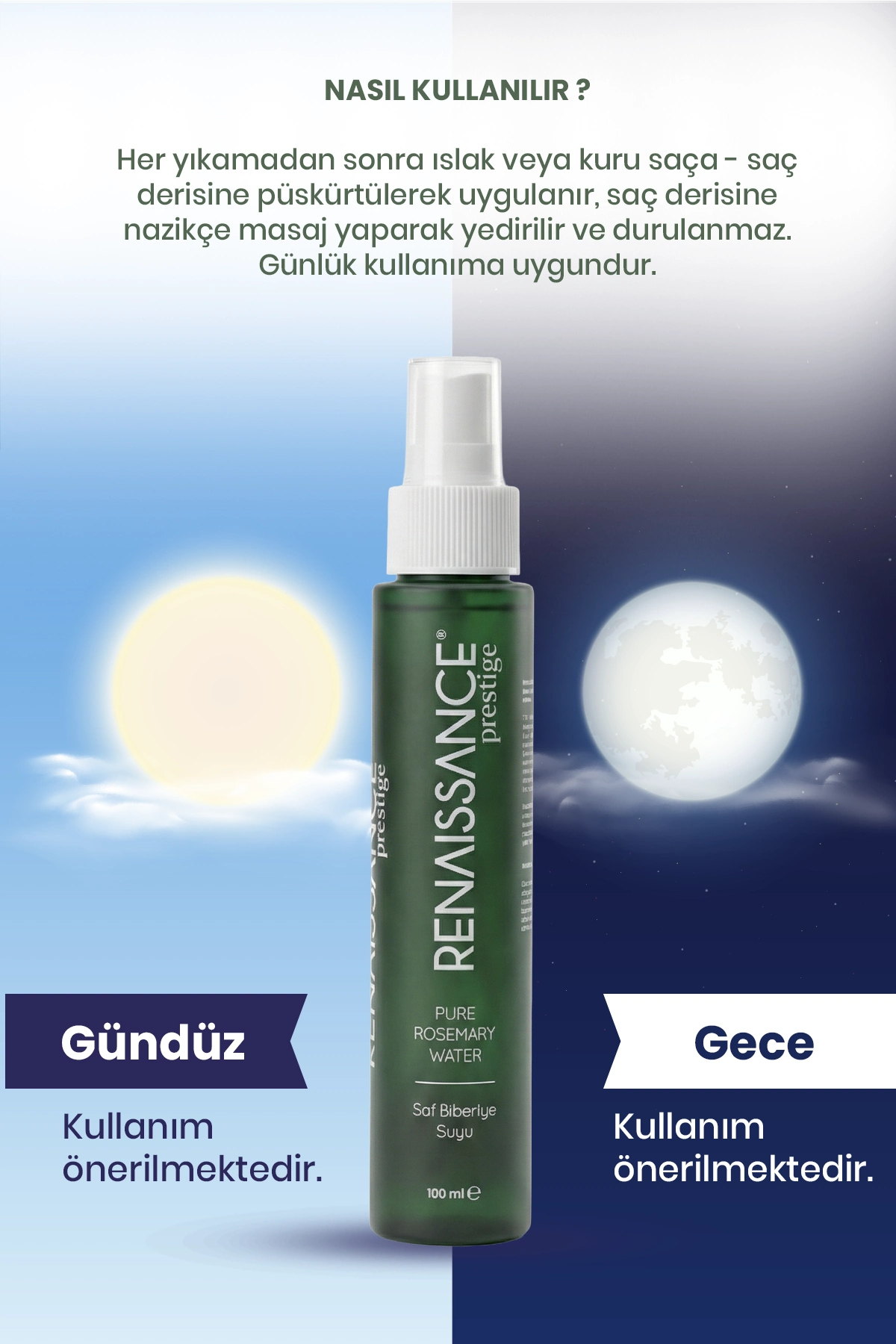Biberiye Suyu Dökülme Karşıtı ve Hızlı Saç Uzatma Etkili Saf Saç Toniği 100 ml — P2S8454 — تصویر 6 از 8
