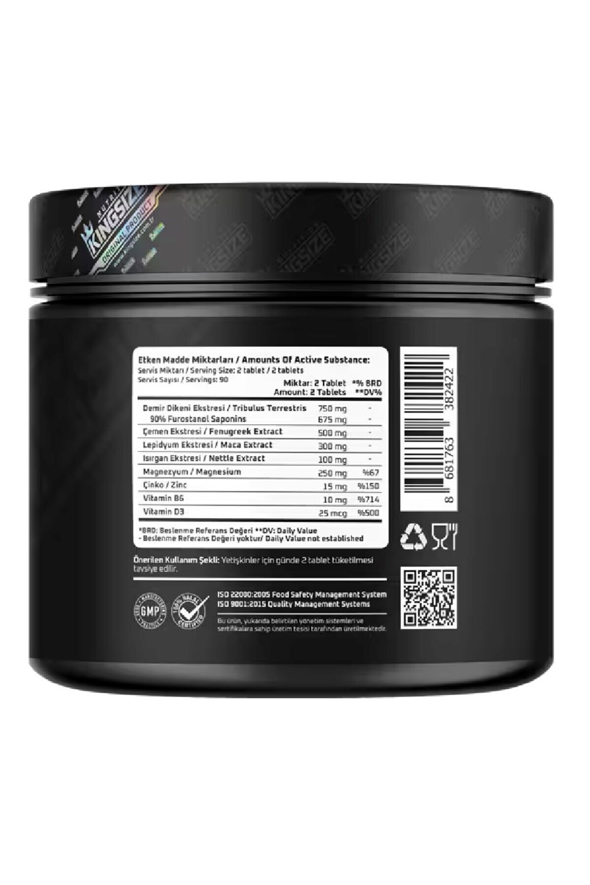 Kingsize Nutrition Alpha King 180 Tablet - Fiyatı, Yorumları