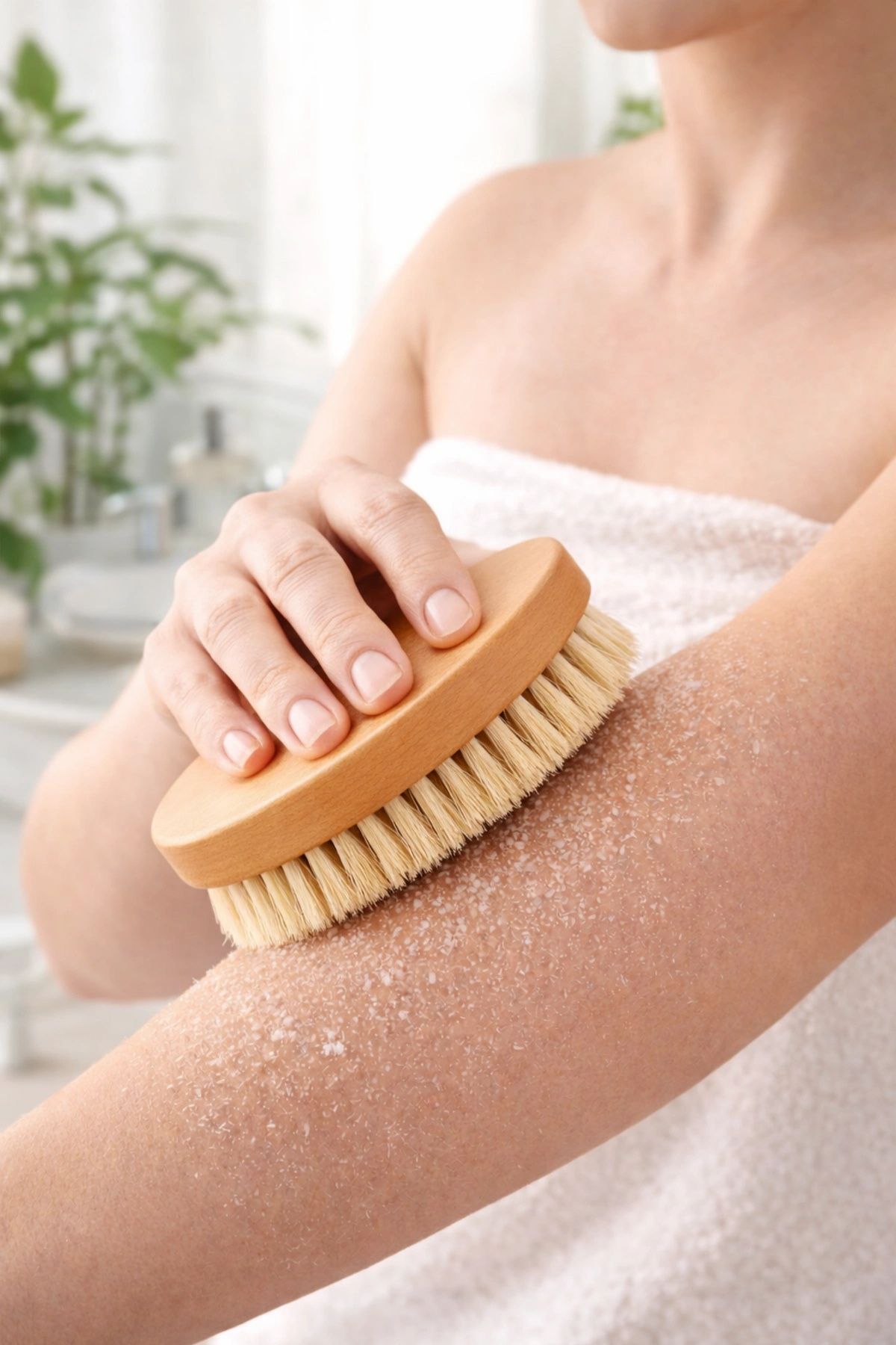 At Kılı Vücut Masaj Fırçası ve Banyo Kesesi – Ahşap Saplı Peeling & Bakım Fırçası — P4365S633 — تصویر 3 از 3