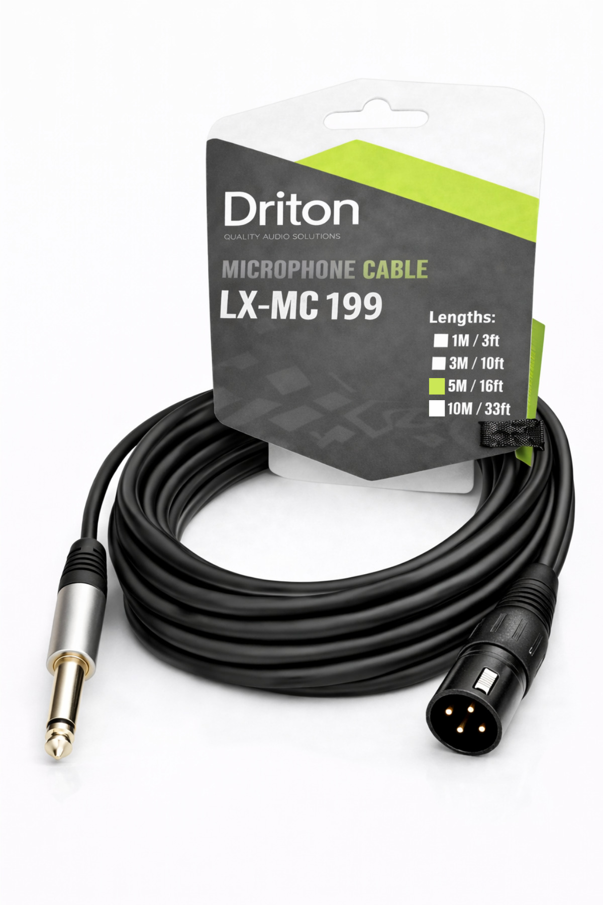 DRİTON LX-MC LX-199 5 METRE SES VE IŞIK SİSTEMİ XLR ERKEK VE 6.3