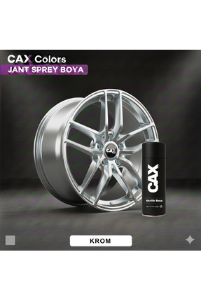 caxcolors CAX Krom Efektli Jant Sprey Boya 400ml - Isıya Dayanıklı, Yüksek Ya...