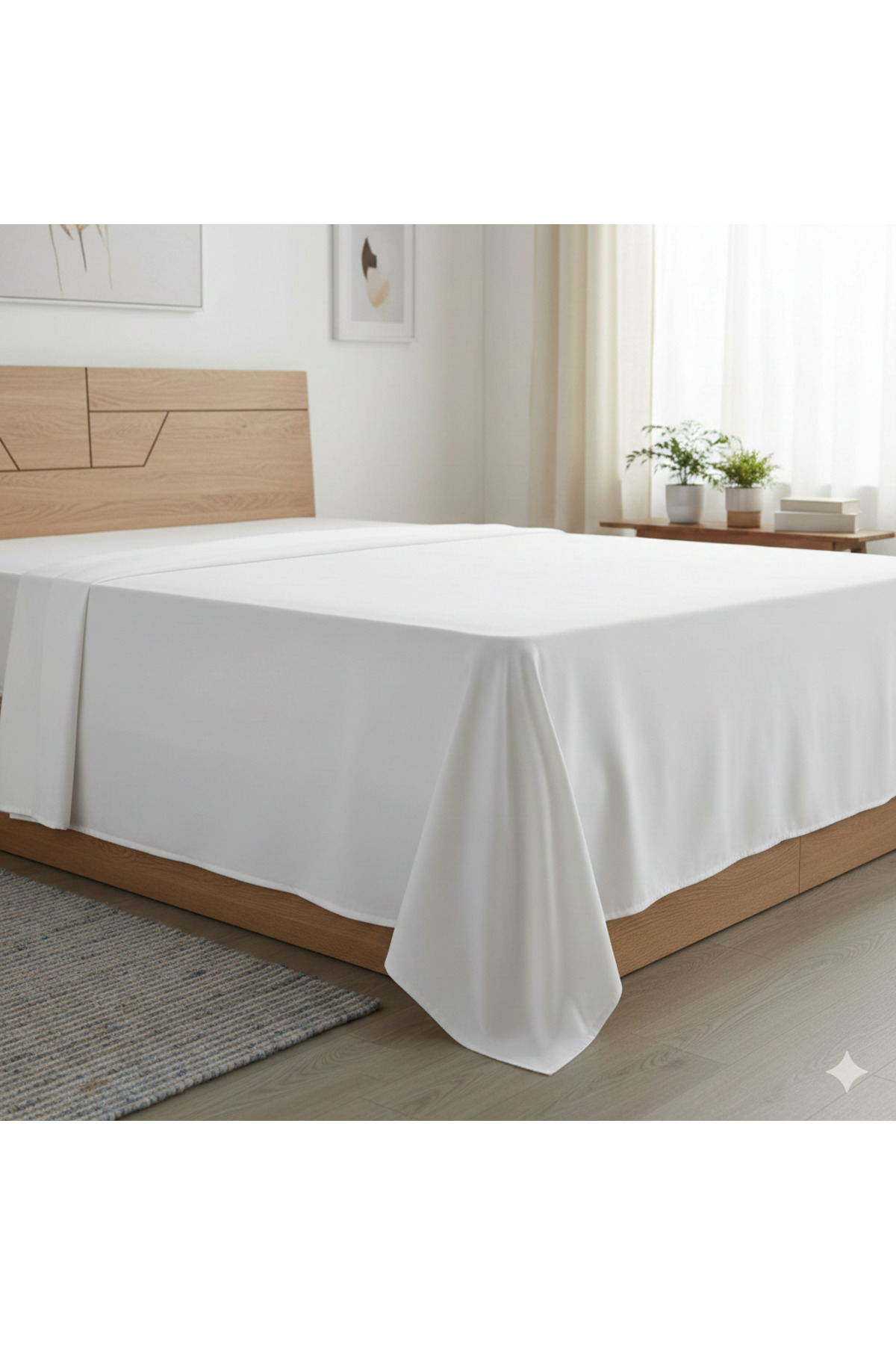Oversized Plain Bed Sheet Cotton Fabric Elastic Sheet 240x260