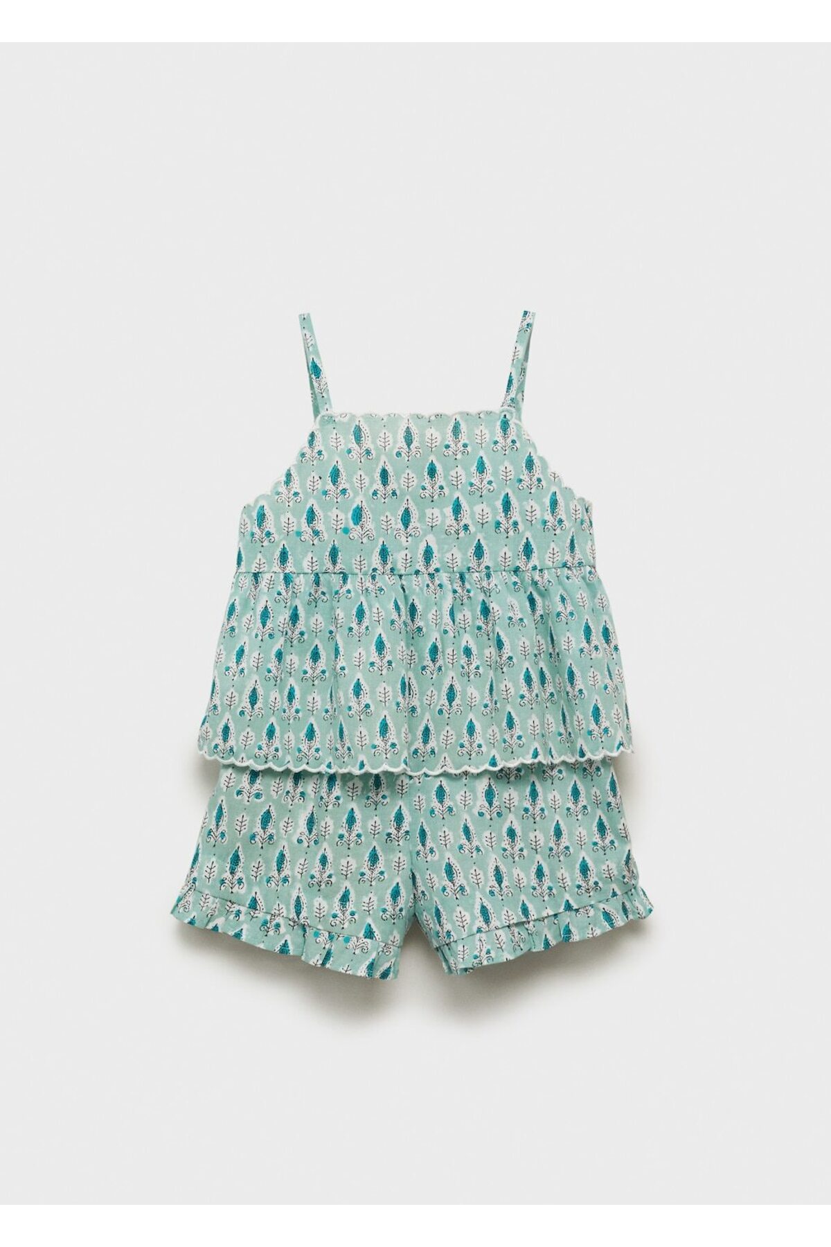 Patterned shorts pajamas