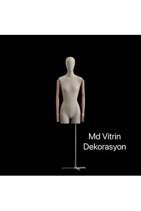 MD Vİtrin Dekorasyon 38 BEDEN PANTOLON GİYEBİLEN BÜST TERZİ MANKENİ METAL YIL...