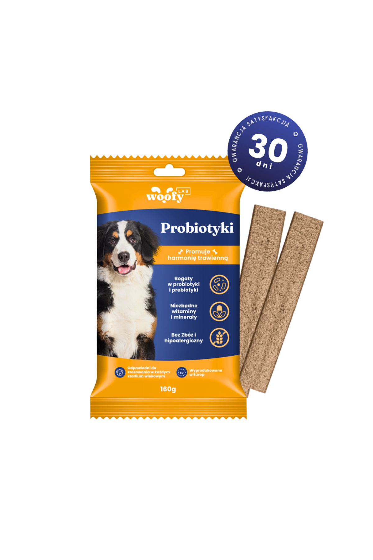 WoofyLab  Probiotic Caini Woofy Lab, Supliment Digestiv, fara cereale