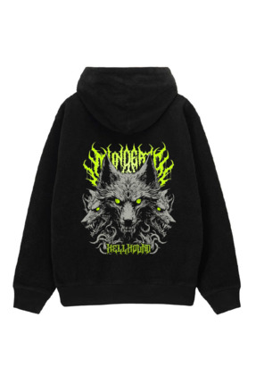 ELFERA HELLHOUND baskılı sweatshirth