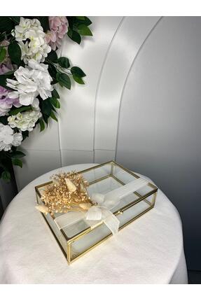 Derya Organizasyon Şık Cam Söz – Nişan Hediyelik Kutusu | Çikolata Kutusu & T...