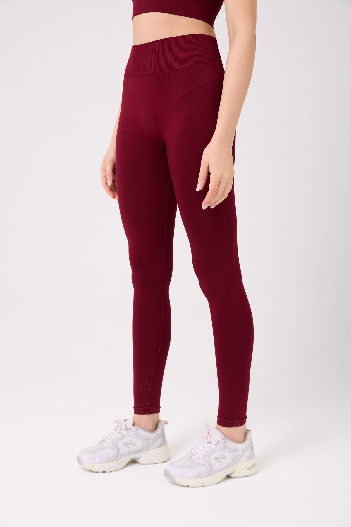 FOREVER MORE  Aura Model Arkası Büzgülü Toparlayıcı Etkili Yüksek Bel Dikişsiz Tayt - Görsel 6