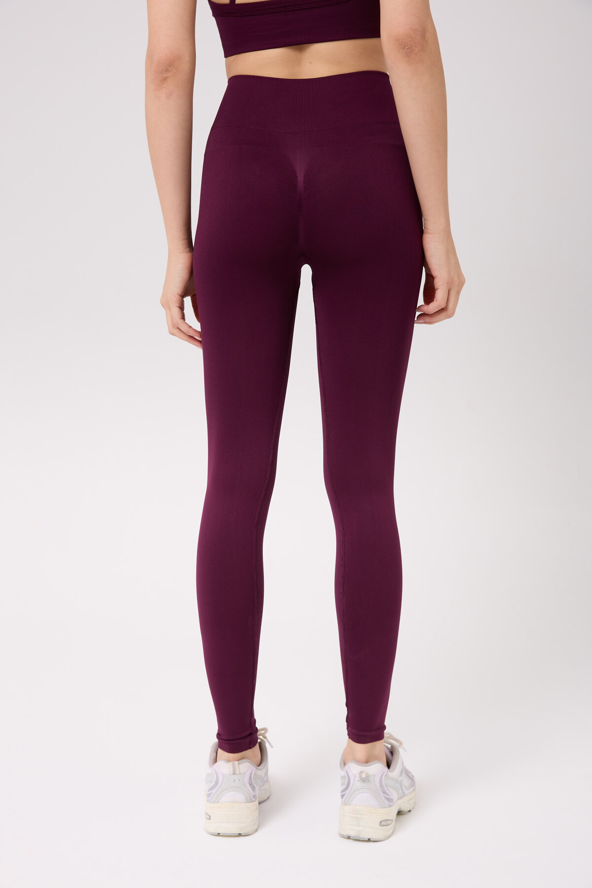 FOREVER MORE  Aura Model Arkası Büzgülü Toparlayıcı Etkili Yüksek Bel Dikişsiz Tayt - Görsel 7