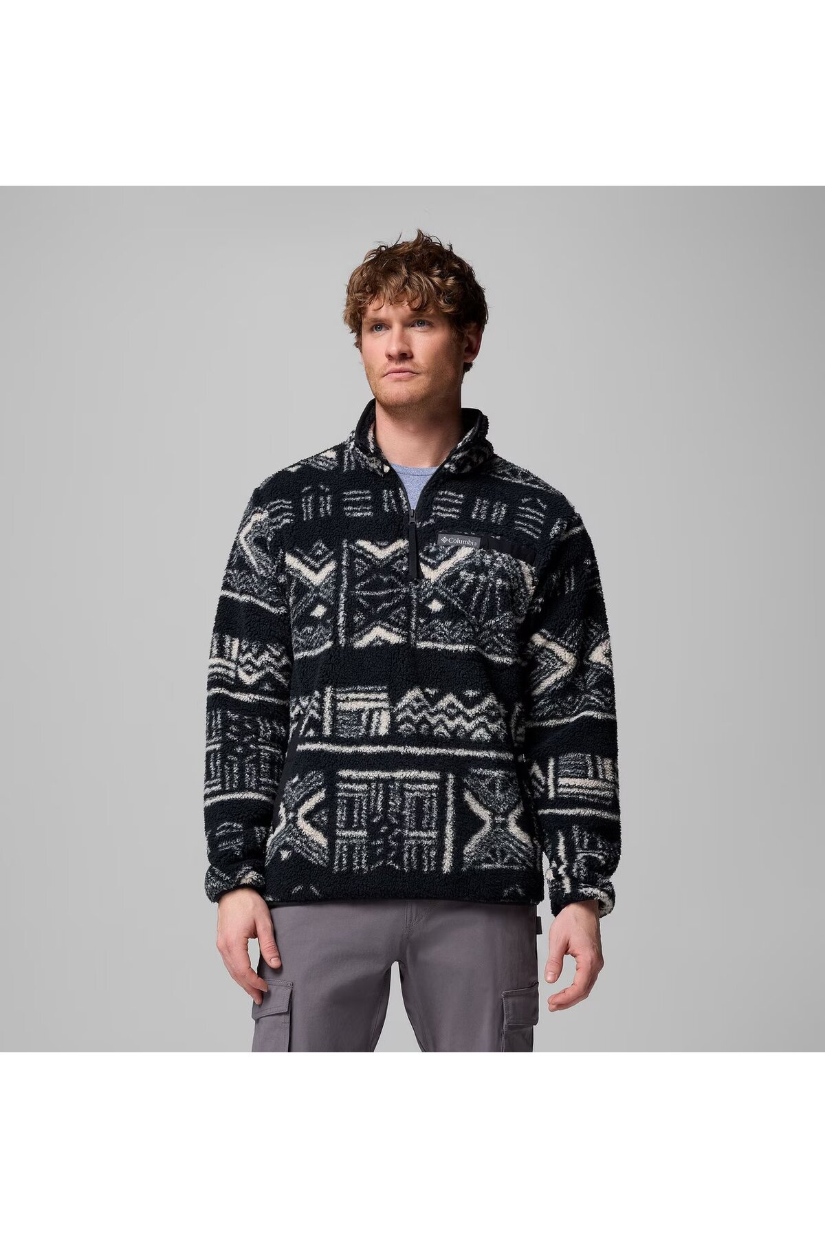 Columbia Rugged Ridge™ Sherpa Half Zip Fleece Erkek Polar — مشکی TYCA86E94D732D875175CD600