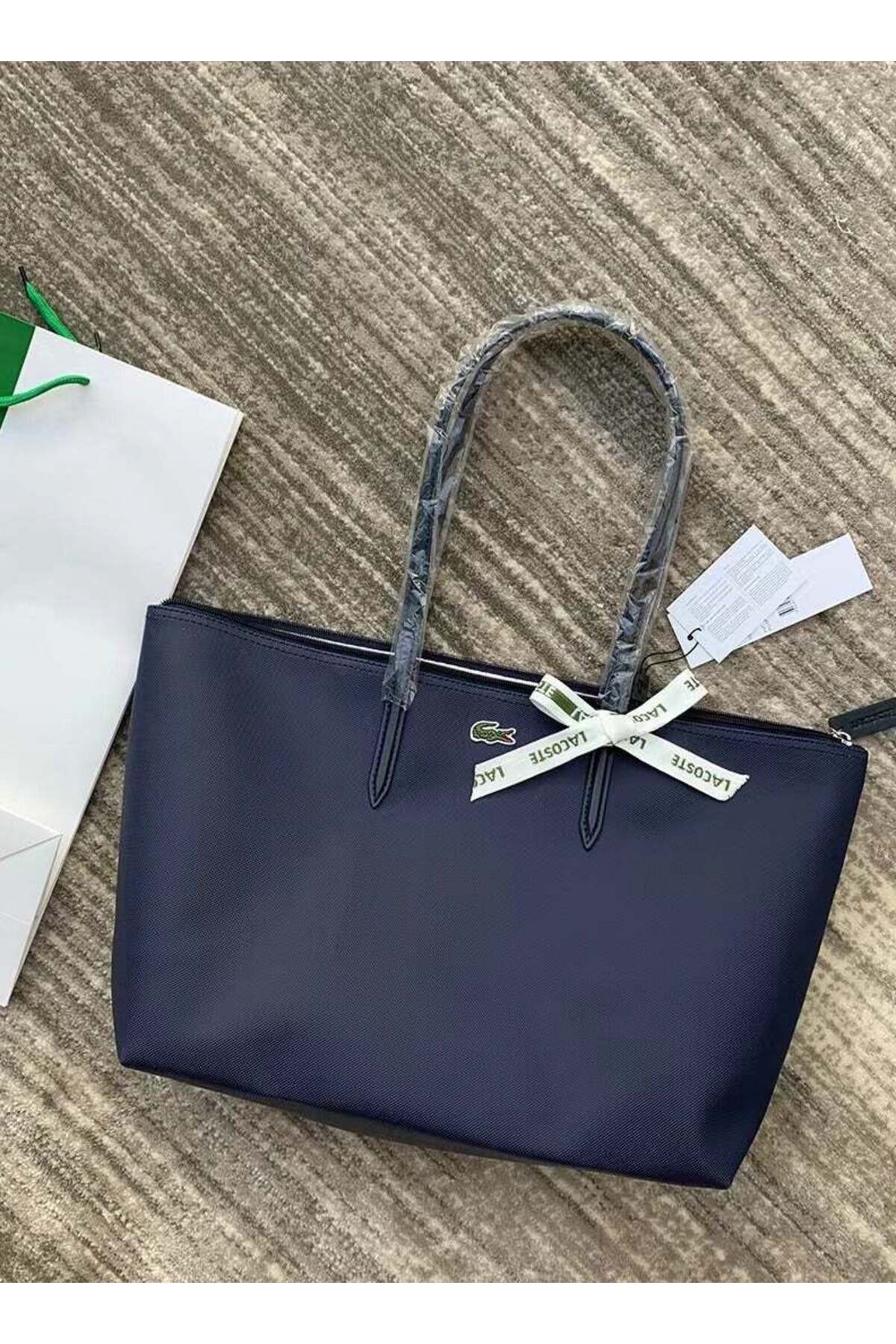حقيبة يد نسائية كبيرة الحجم بسعة كبيرة مزودة بسحاب...