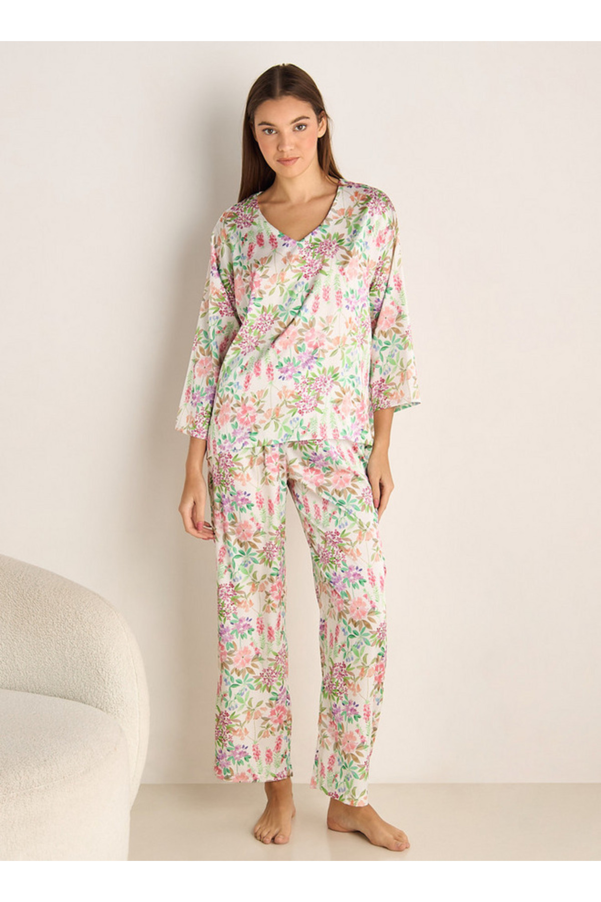 Splash FAV Pyjama Set V-neck Top & Trousers