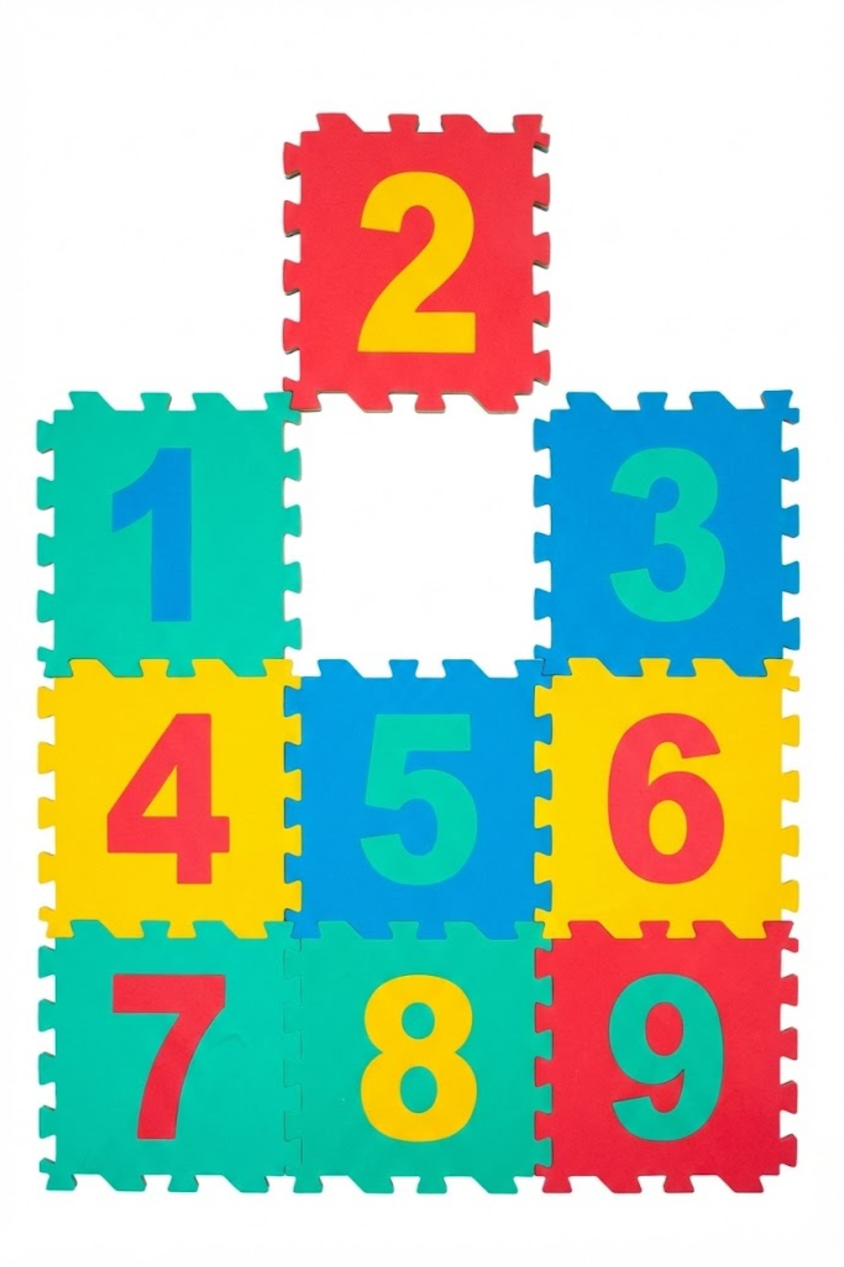 Eco Lounge 9 Parça Sayılar Eğitici Puzzle Yer Matı - Bebek Çocuk Oyun Halısı Yumuşak Eva Yer Karosu fotoğrafı 2 (önizleme)