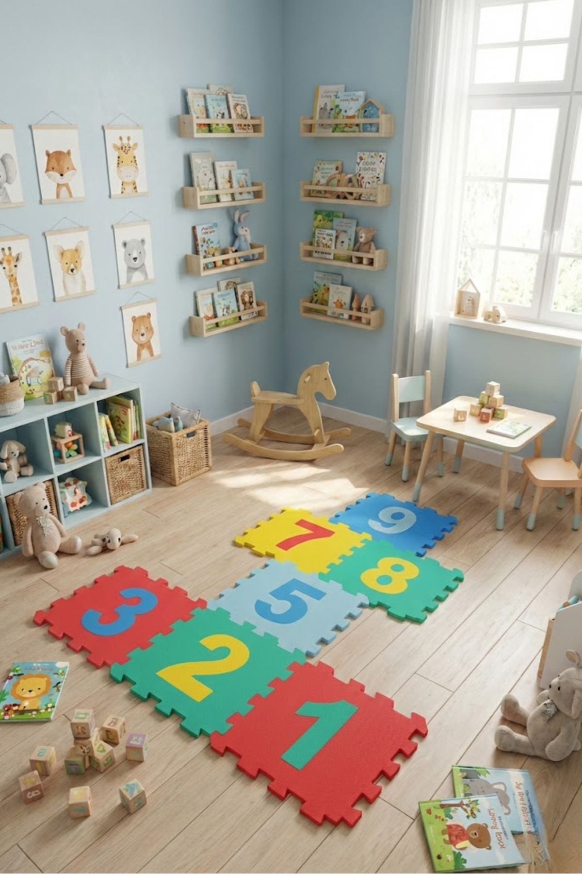 Eco Lounge 9 Parça Sayılar Eğitici Puzzle Yer Matı - Bebek Çocuk Oyun Halısı Yumuşak Eva Yer Karosu fotoğrafı 4 (önizleme)