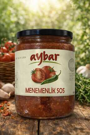 Aybar MENEMENLİK SOS-600CC-CAM KAVANOZ-VEGAN (YAZ DOMATESİNDEN)