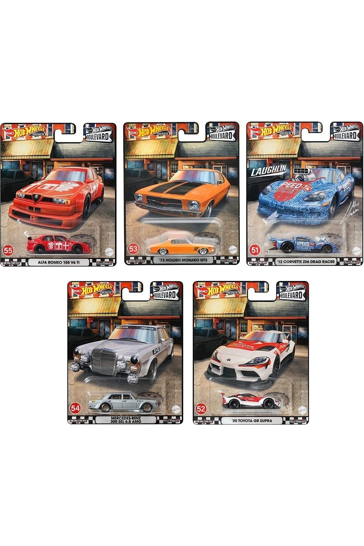 HOT WHEELS Premium - Boulevard (51-55) 5'li Set - Fiyatı, Yorumları