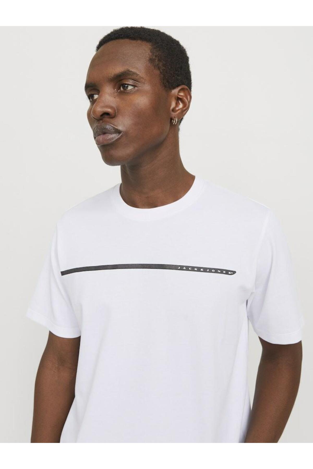 تیشرت مردانه راسته آستین کوتاه | جک اند جونز Jack & Jones 12137126 - تصویر 4