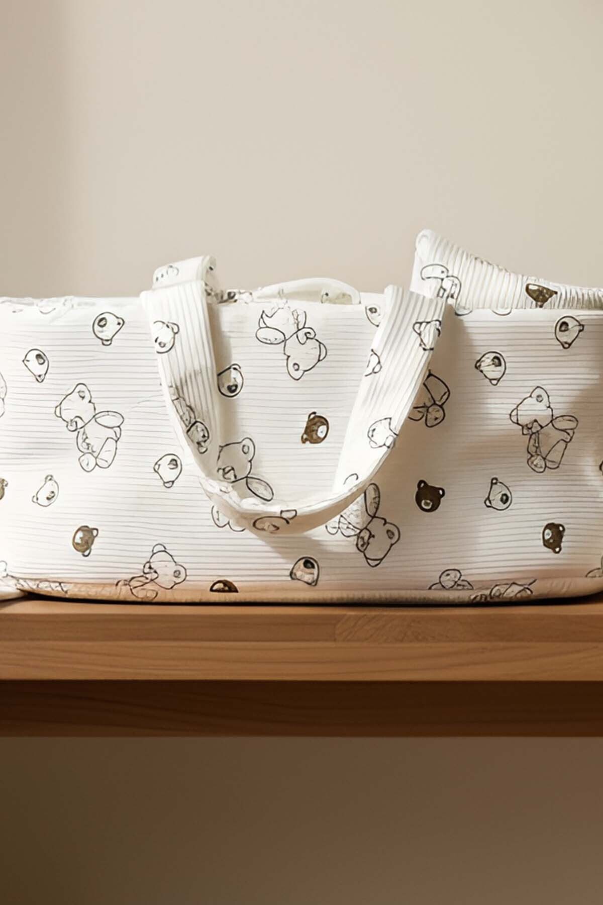 Rivaİstanbul Mini Ayıcıklı Bebek Taşıma Çantası fotoğrafı 2 (önizleme)