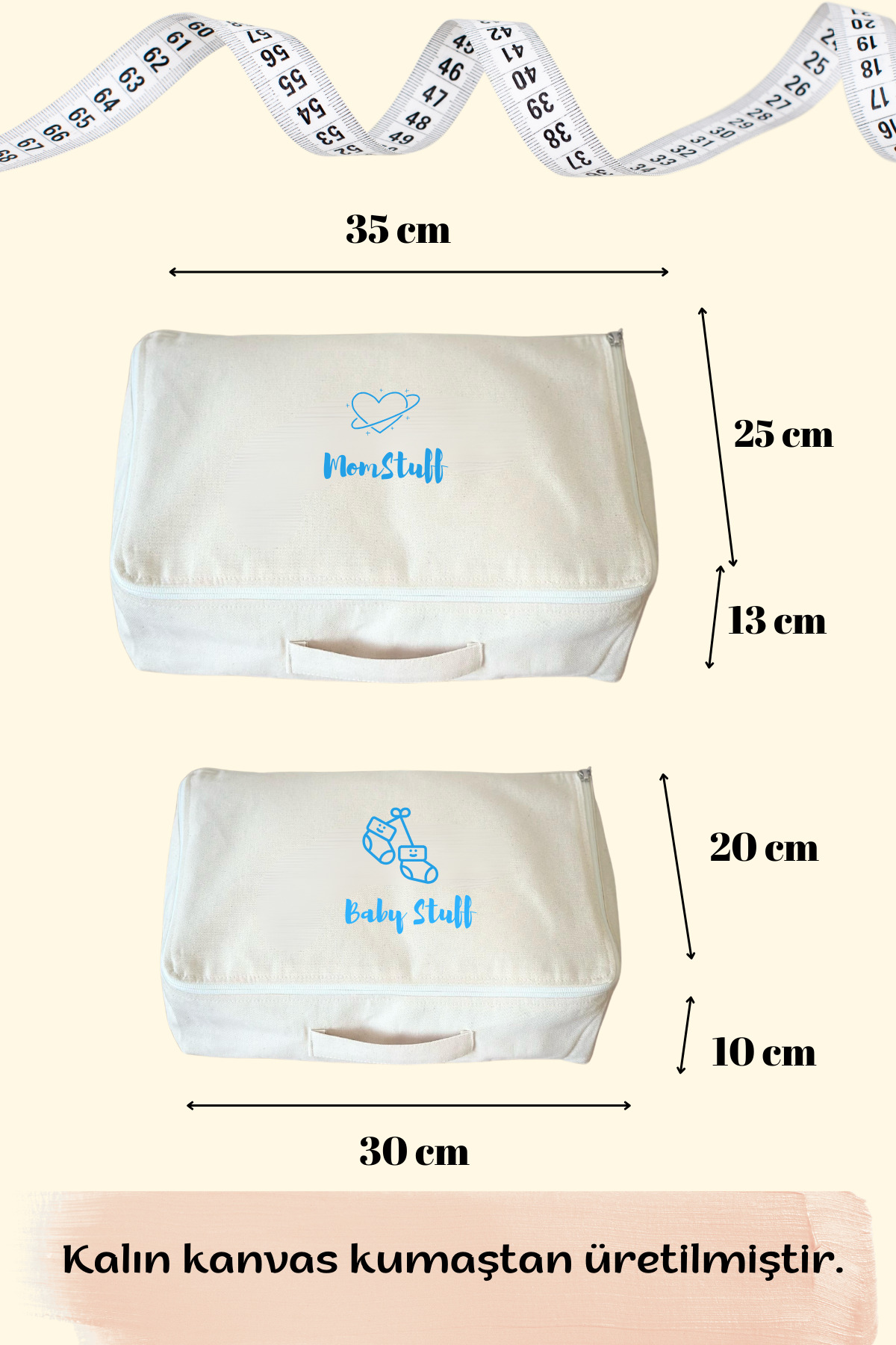 Mama Yoyo Baby Kids 4lü Anne Bebek Doğum Hastane Düzenleme Bavul Çantası Hastane Çıkışı Hurç Seti Stuff Mavi fotoğrafı 3 (önizleme)