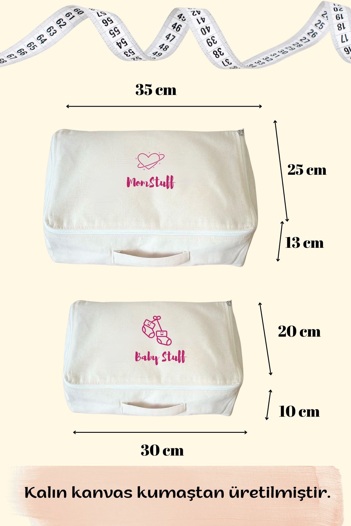 Mama Yoyo Baby Kids 4lü Anne Bebek Doğum Hastane Düzenleme Bavul Çantası Hastane Çıkışı Hurç Seti Stuff PEMBE fotoğrafı 4 (önizleme)