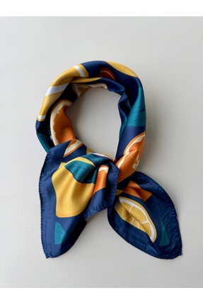 who knows ¿ Desenli Renkli Fular Bandana 50x50 Kadın Giyim Aksesuar