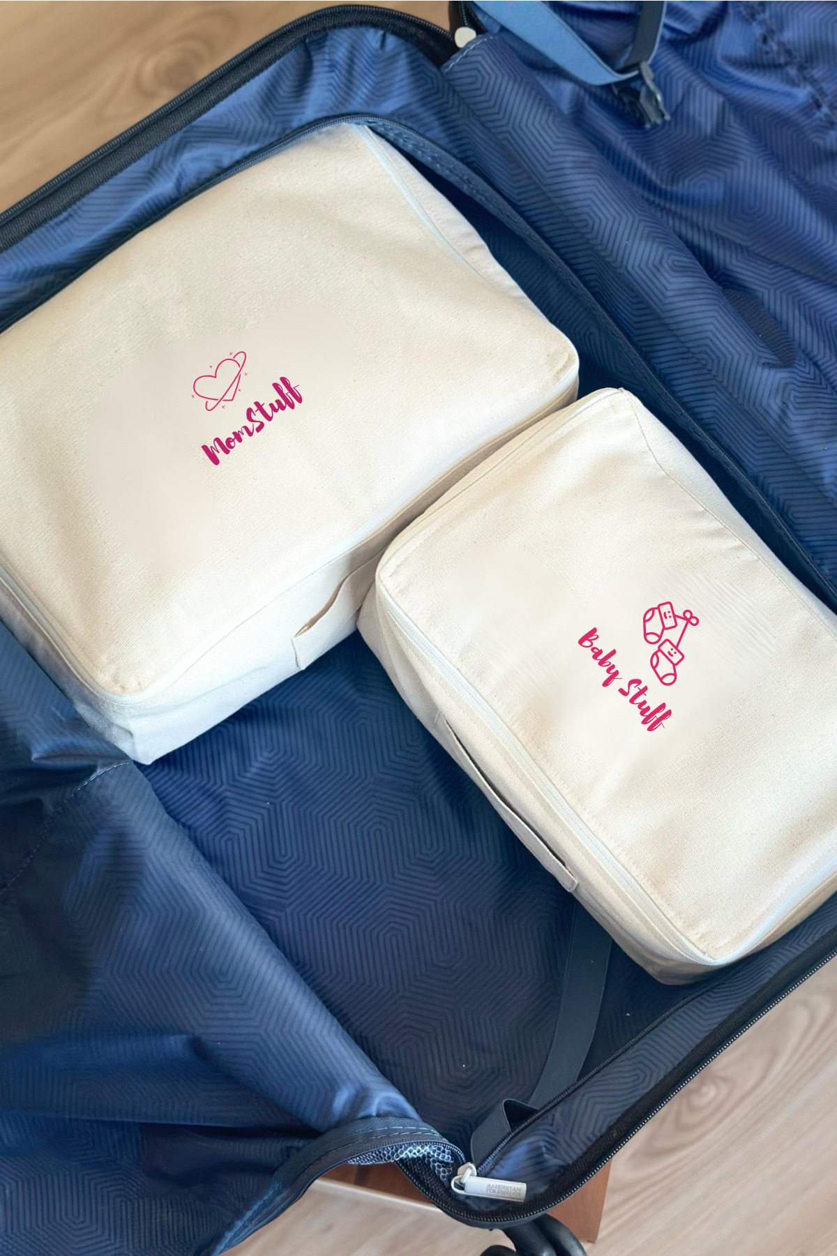 Mama Yoyo Baby Kids 4lü Anne Bebek Doğum Hastane Düzenleme Bavul Çantası Hastane Çıkışı Hurç Seti Stuff PEMBE fotoğrafı 2 (önizleme)