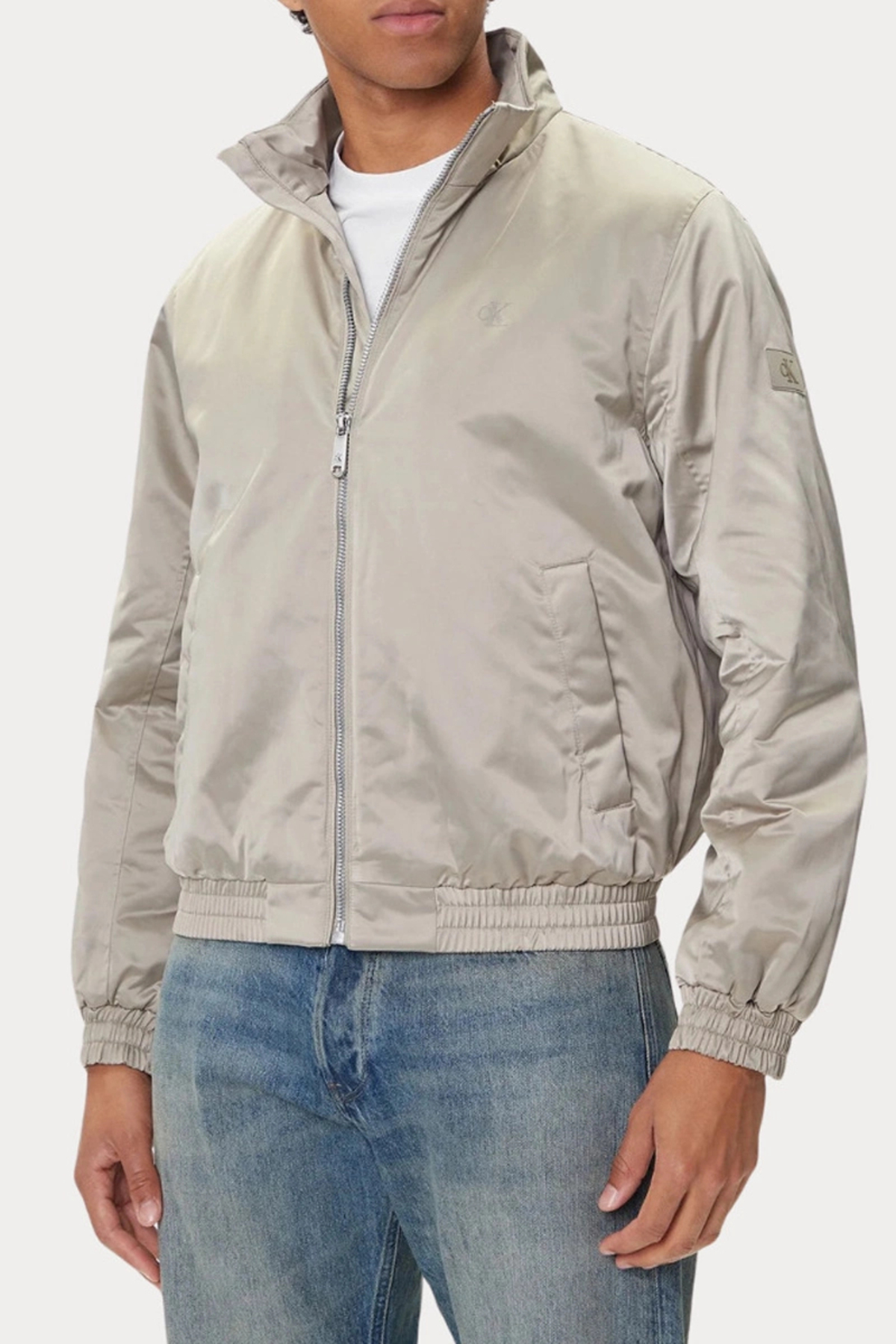 Calvin Klein LS PADDED HARRINGTON JACKET Bej Erkek Ceket görsel 5