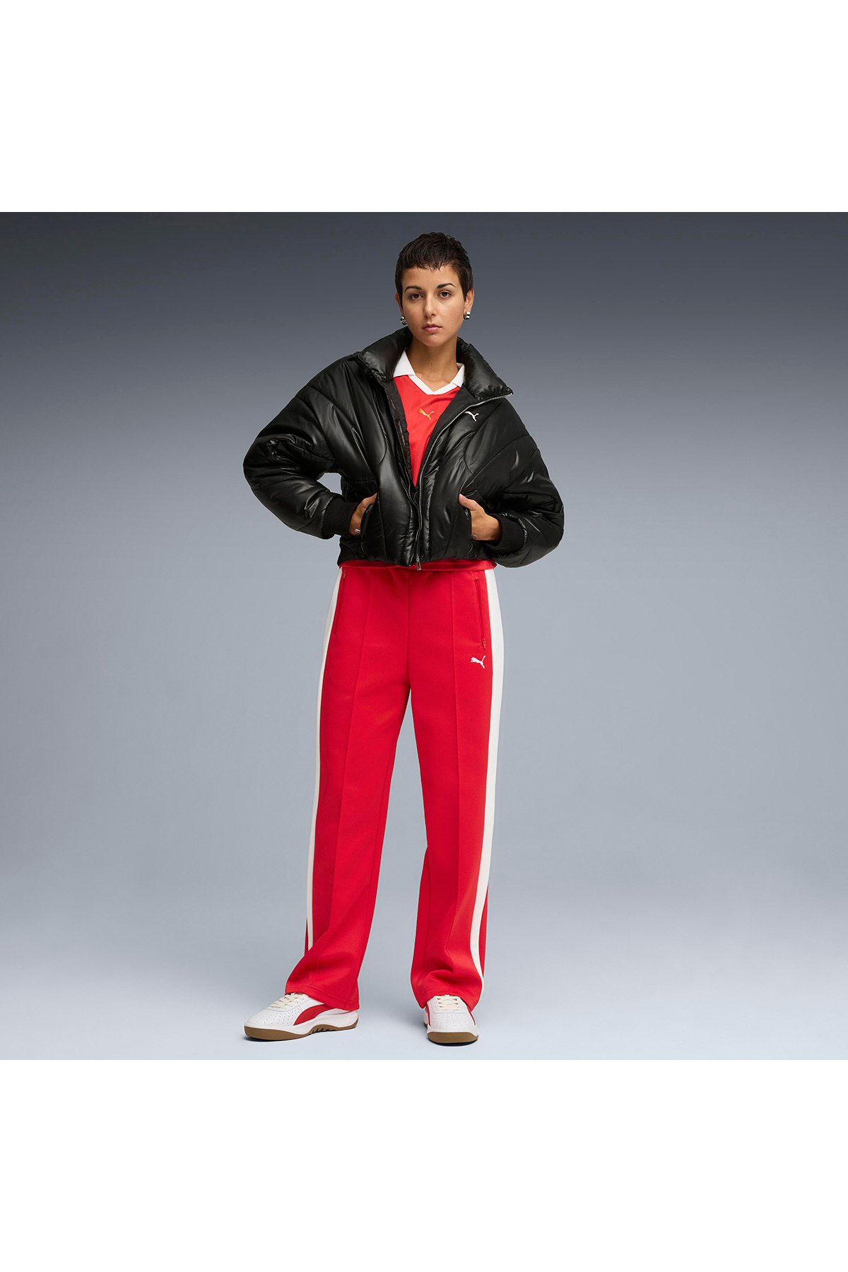 Puma T7 Kadın Kırmızı Günlük Stil Eşofman Altı 62979711 görsel 3