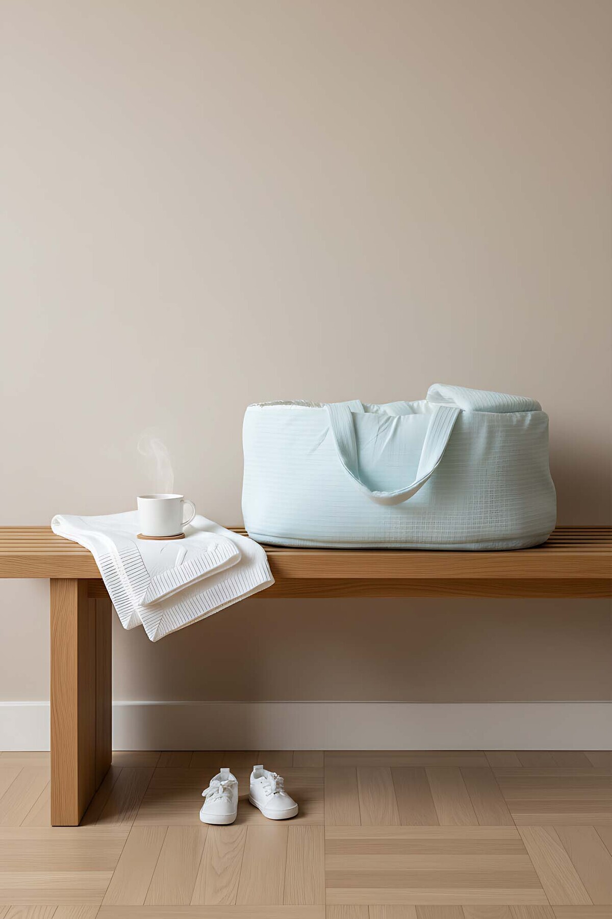 Rivaİstanbul Mavi Ayıcık Bebek Taşıma Çantası fotoğrafı 5 (önizleme)