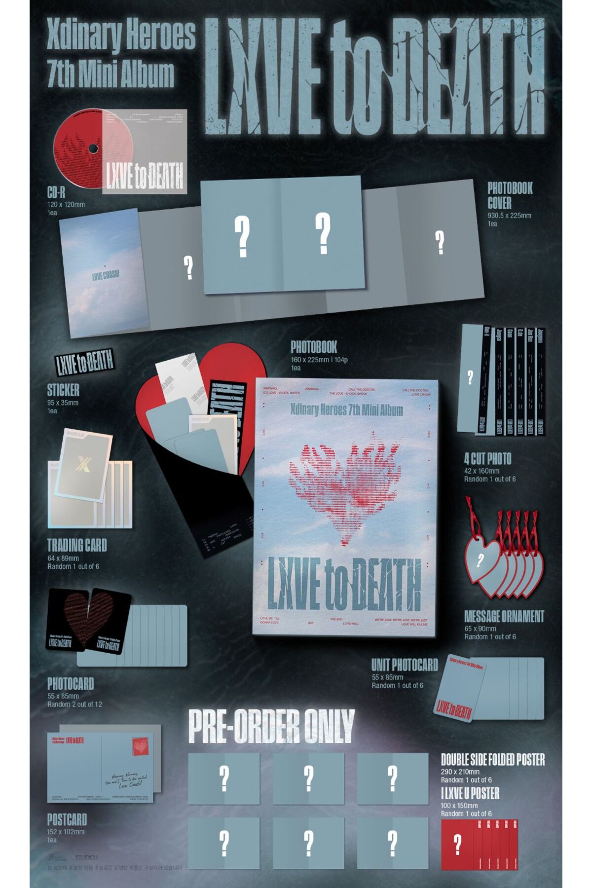 tays store Xdinary-Heroes - 7th Mini Album [LXVE to DEATH