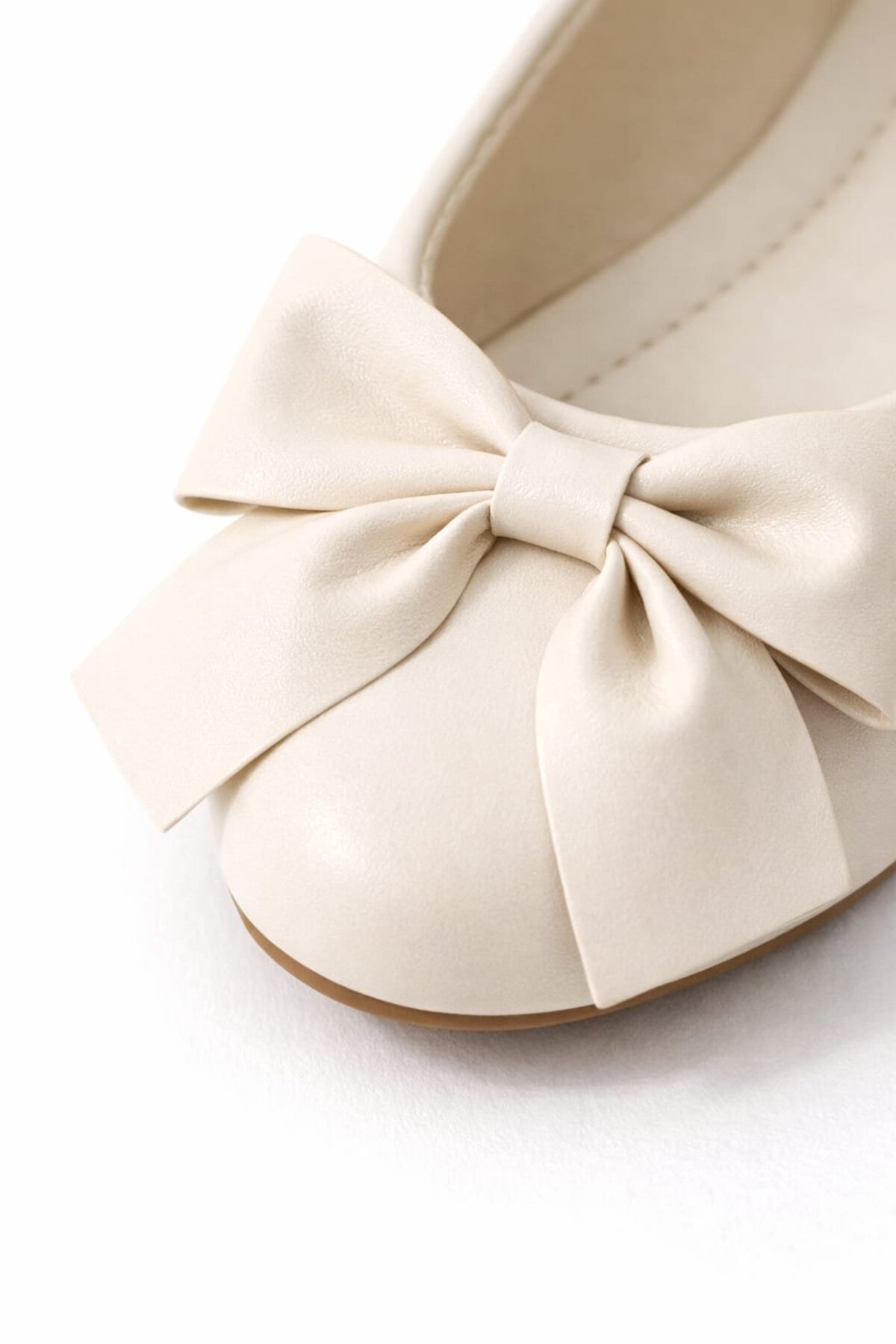 Slipcat  Zarif Kadın Günlük Kurdele Detaylı Yuvarlak Burun Şık Babet - Görsel 3