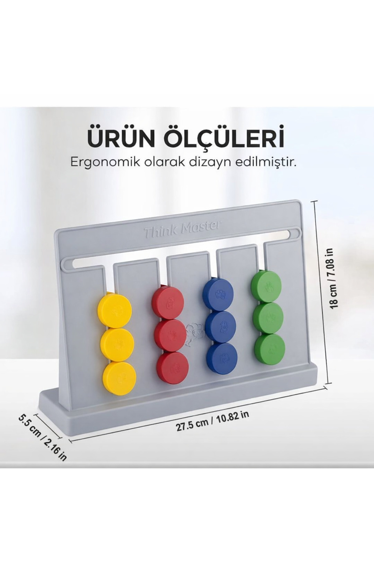 ESEMİZ Master Abacus Rubik Abaküs Montessori Zeka Oyunu Dijital Oyun Kartları Ile Destekli Montessori fotoğrafı 4 (önizleme)