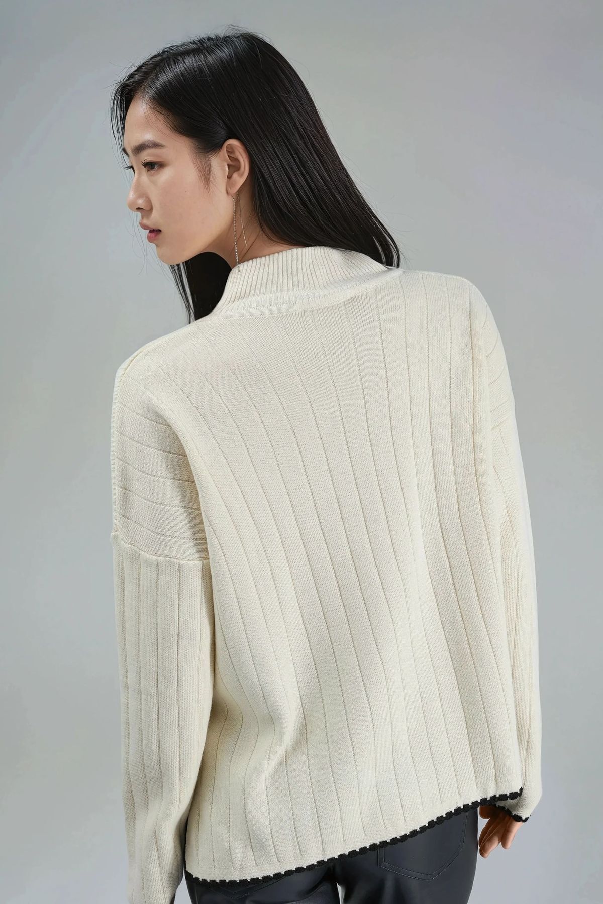 knuth marf wide sleeve high neck knit 美品 wide sleeve high neck knit/4color | KNUTH MARF