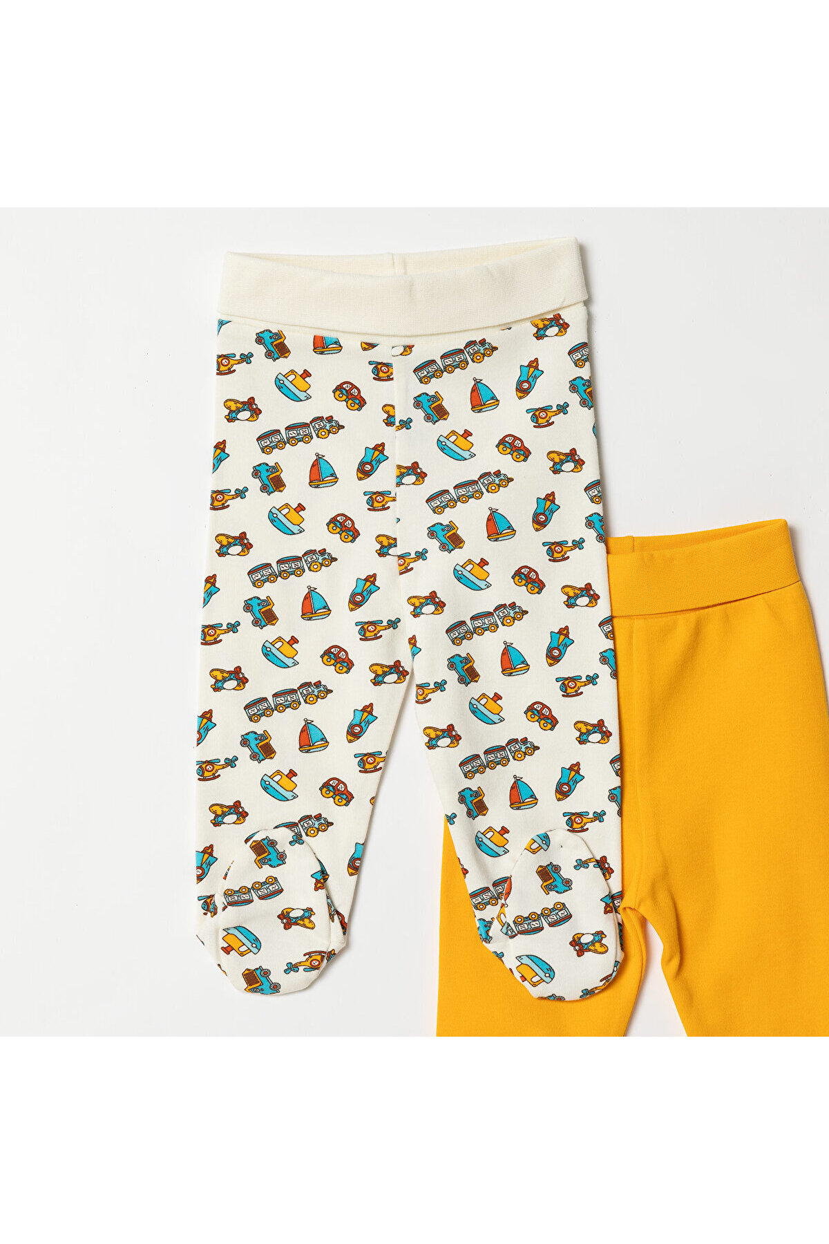 ebebek Hello Baby HelloBaby HelloBaby Erkek Bebek 2li Patikli Alt Taşıtlar Uzun Paça fotoğrafı 3 (önizleme)