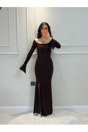 Miyasa Yırtmaçlı Elbise