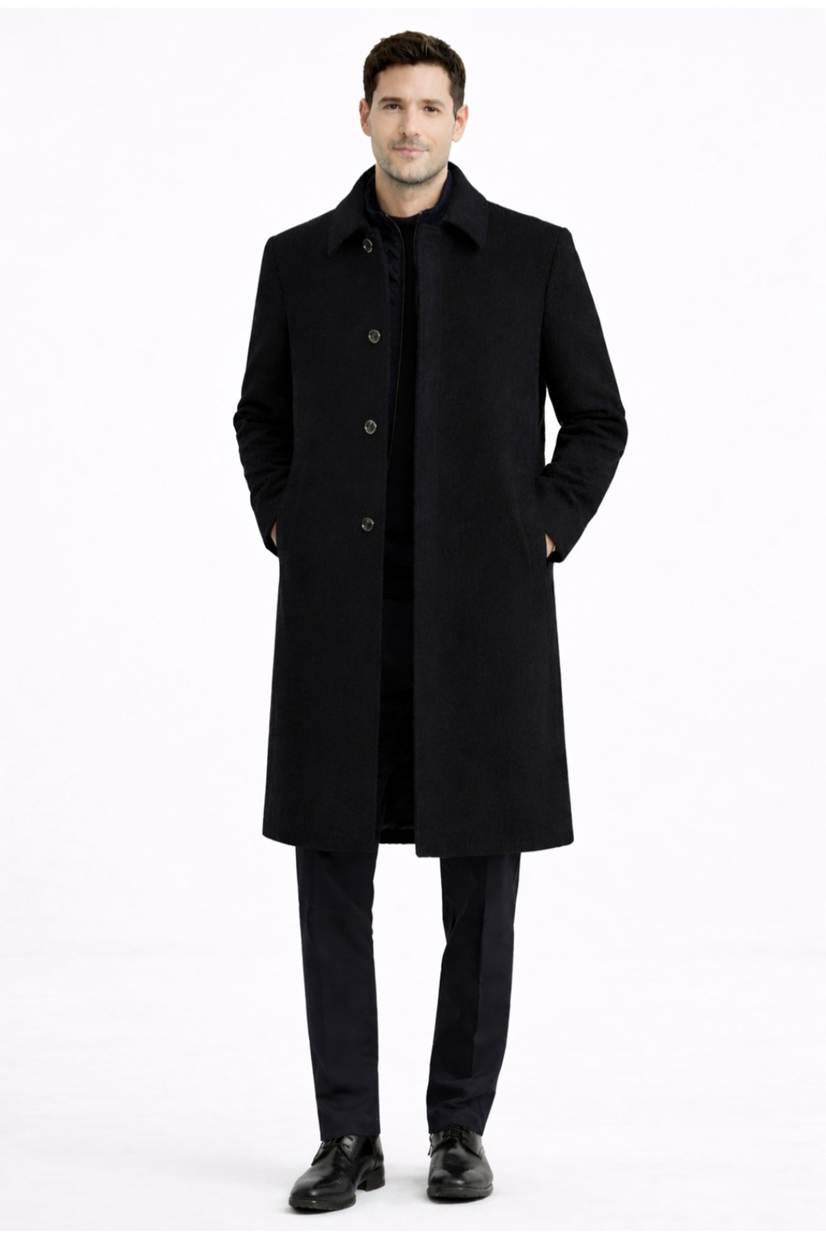 GÜLHAN AYDINLI  JAN CARDİN UZUN YÜN PALTO KABAN