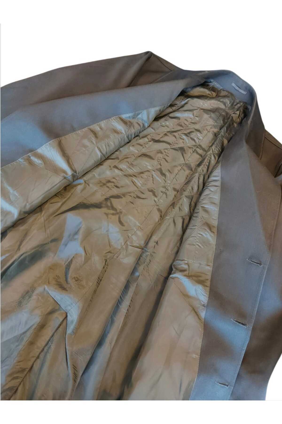 kho military design Haki Renk Pardesü (Trençkot) Apoletsiz (51-B/L Beden) Sıfır Ürün görsel 3