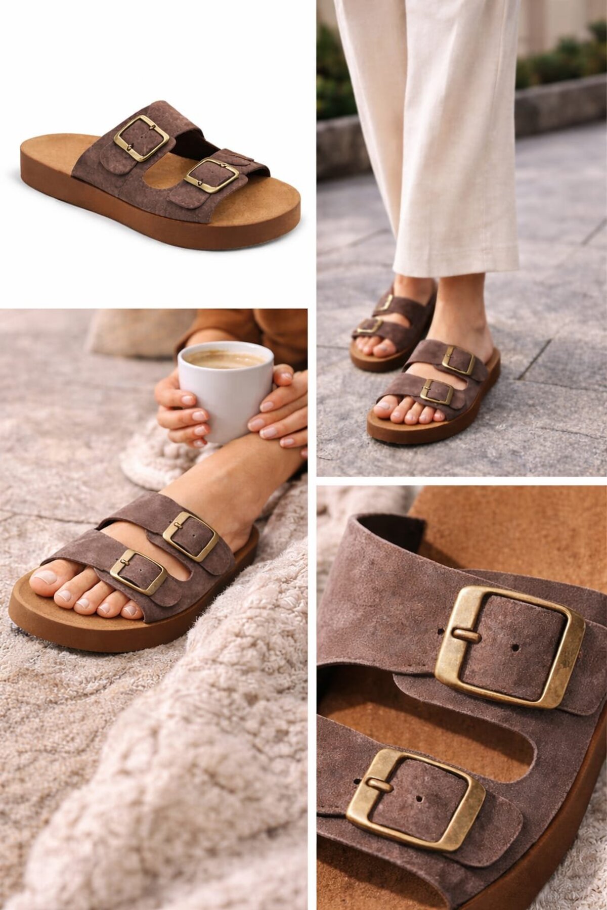 Slipcat  Kadın Anatomik Taban Rahat Ortopedik Ev Dış Ortam Anne Terliği - Görsel 8